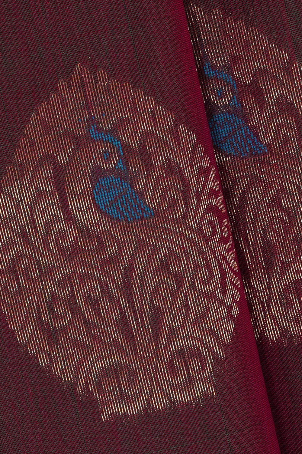 Image of South Cotton Silk Purple Saree
