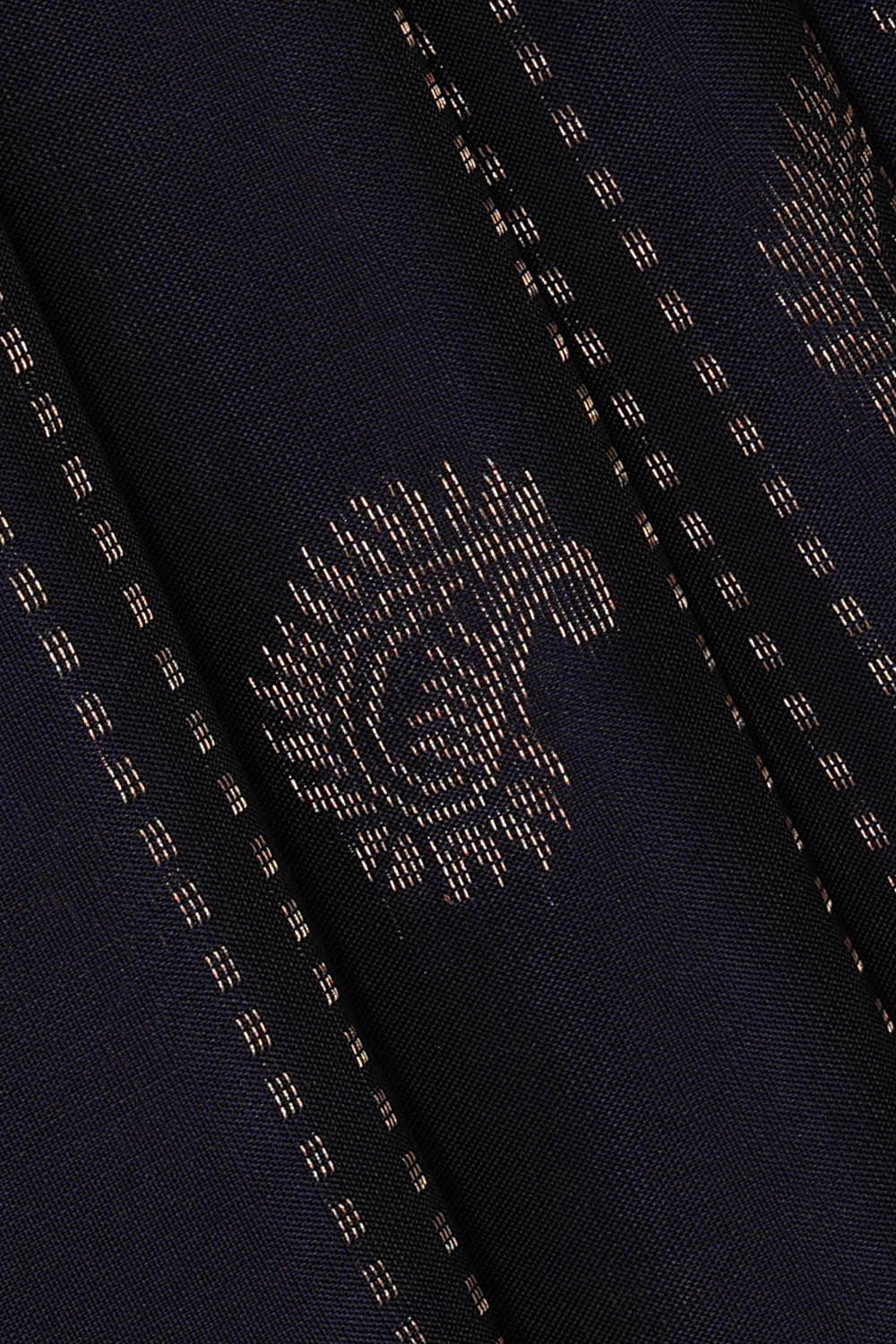 Image of Navy Blue Silk Saree