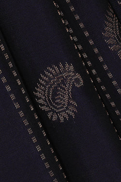 Image of Navy Blue Silk Saree