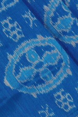 Image of Sambalpuri Silk Ocean Blue Saree