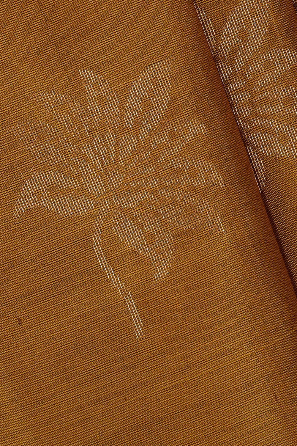 Mustard Yellow Silk Saree