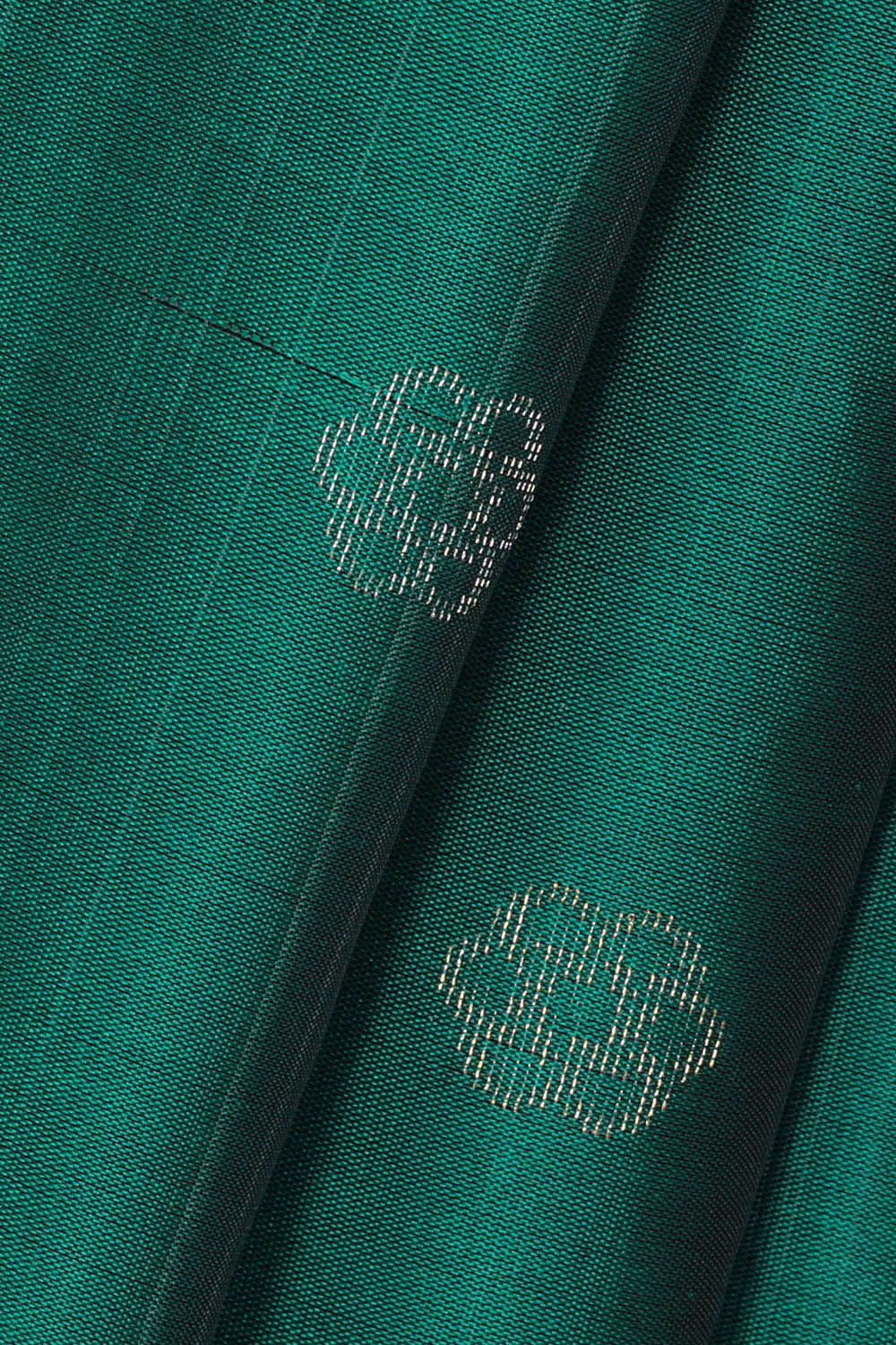 Image of South Silk Turquoise Green Saree