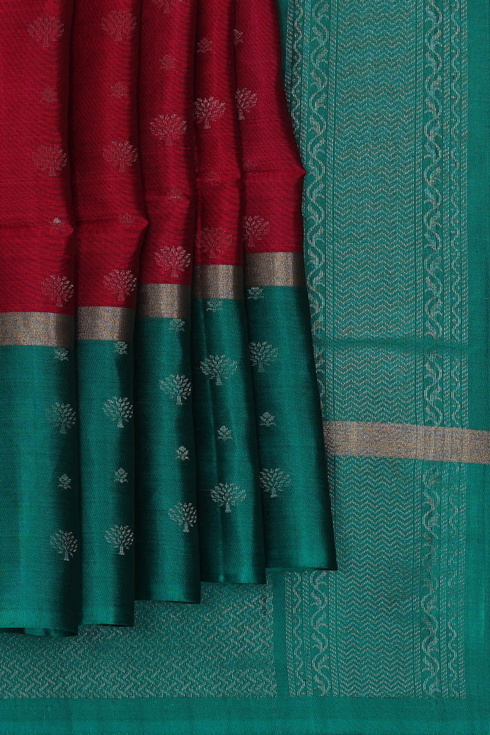 Image of Maroon Silk Saree