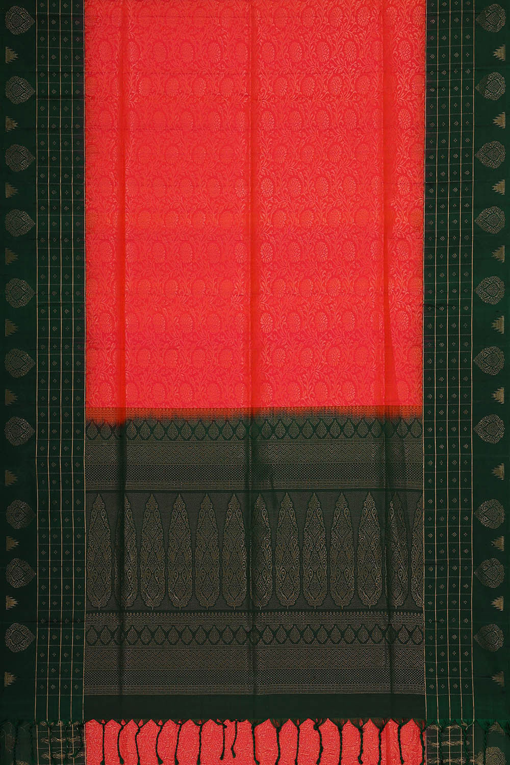 Light Red Silk Saree