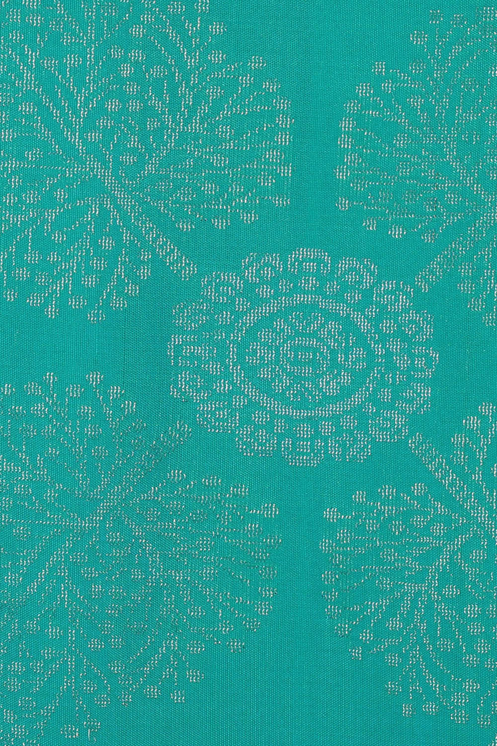 Image of Turquoise Blue Silk Saree