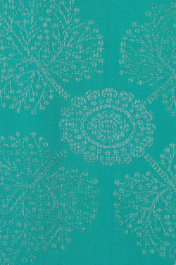 Image of Turquoise Blue Silk Saree