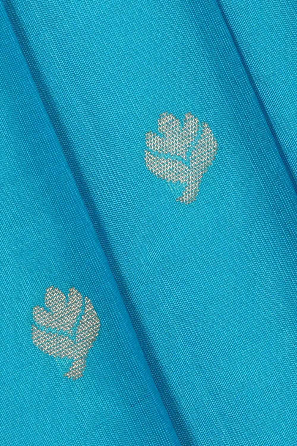 Kanchipattu Sky Blue Brocade Saree