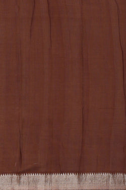 Image of Mangalgiri Silk Dark Grey Saree