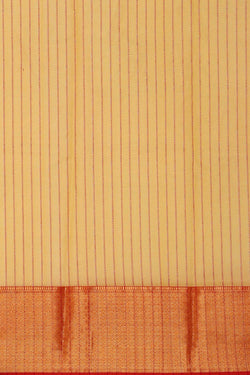 Image of Chanderi Silk Mustard Yellow Saree