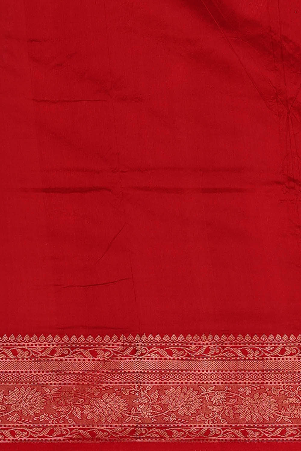 Image of Banarasi Khatan Silk Orange Saree