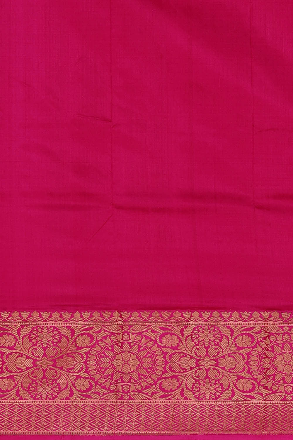 Image of Banarasi Khatan Silk Parrot Green Saree