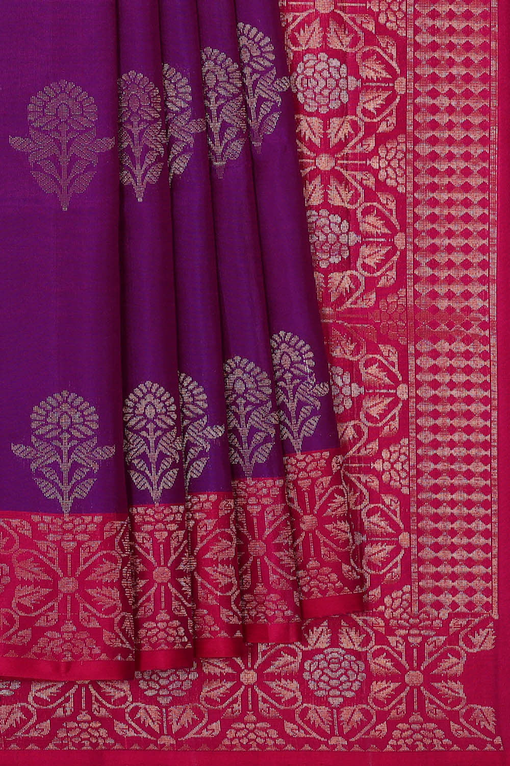Image of Purple Silk Saree