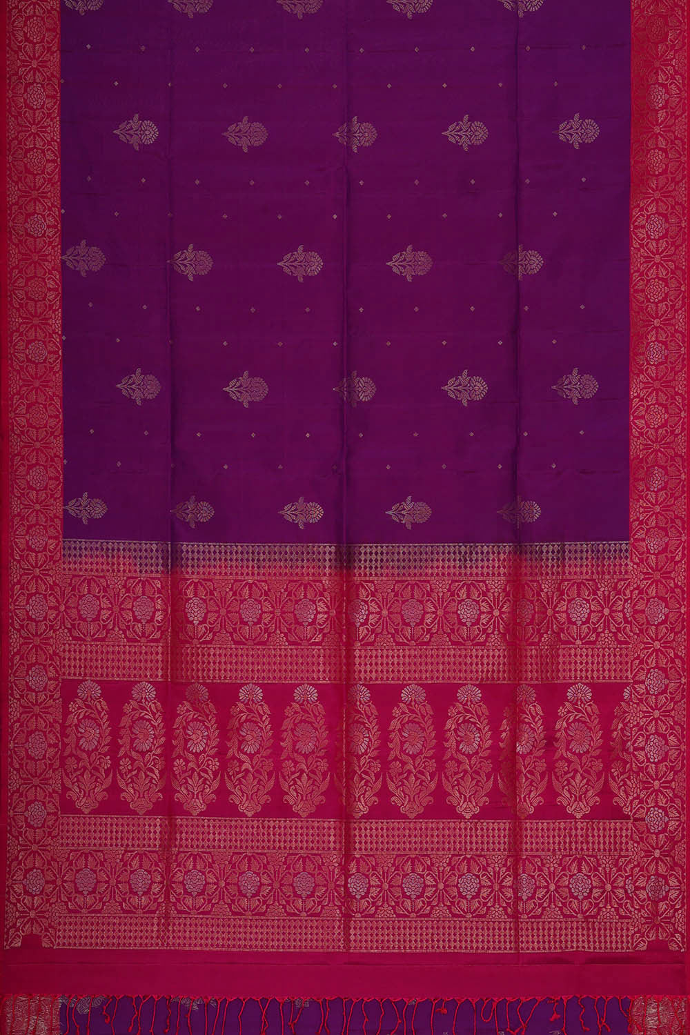 Image of Purple Silk Saree