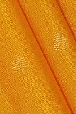 Image of Mustard Yellow Silk Saree