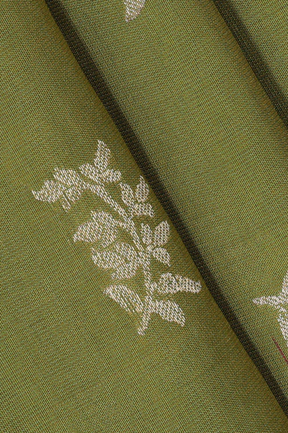 Golden Green Silk Saree