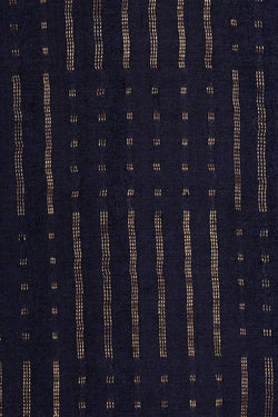 Image of Tussar Silk Navy Blue Saree