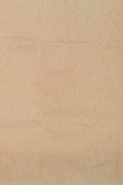 Image of Linen Silk Cream Embroidered Saree
