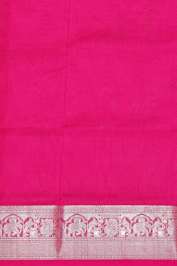 Image of Venkatagiri Silk Dark Bottle Green Saree