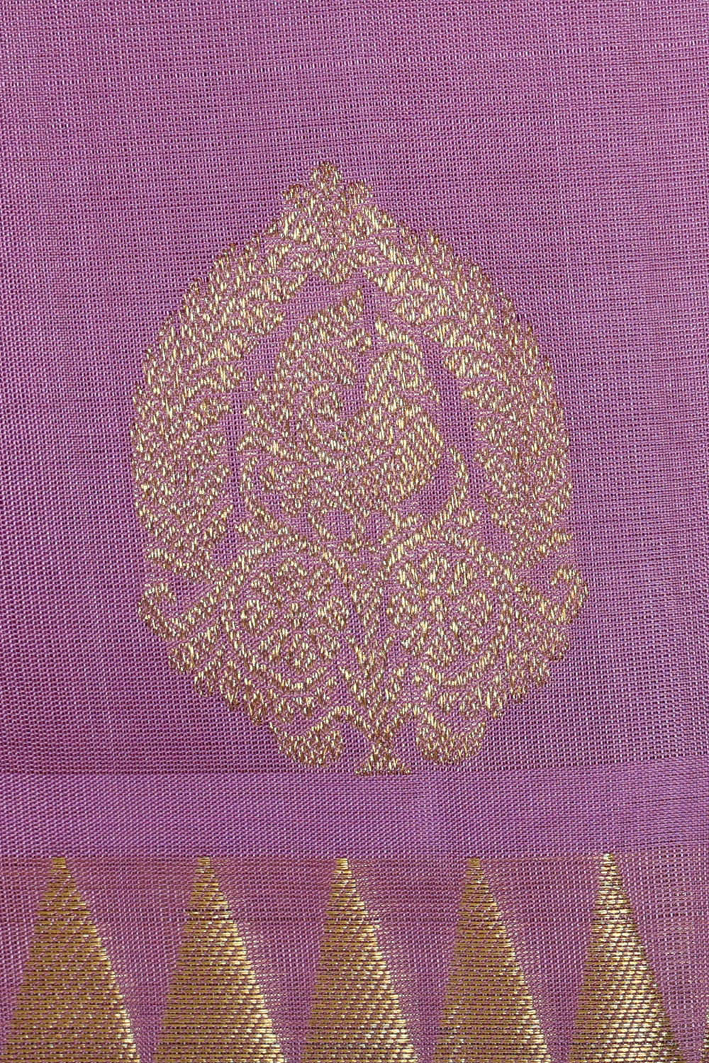 Image of Venkatagiri Silk Lavender Pink Saree