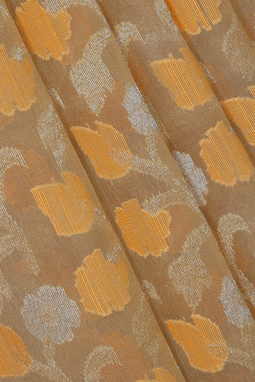 Image of Banarasi Kora Dark Cream Saree