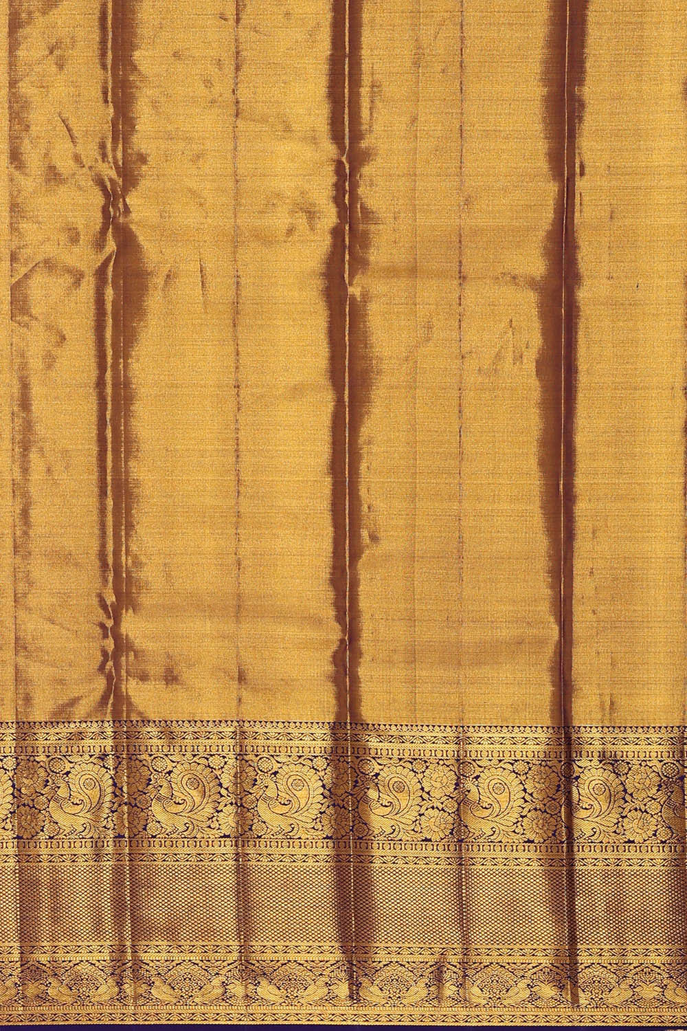 Kanchipattu Peach Tissue Brocade Saree