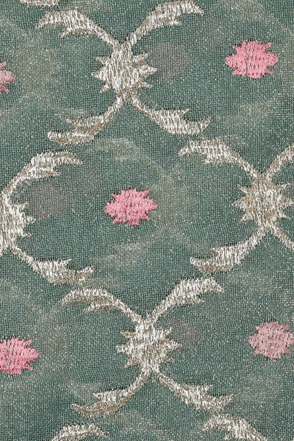 Image of Sea Green Silk Saree