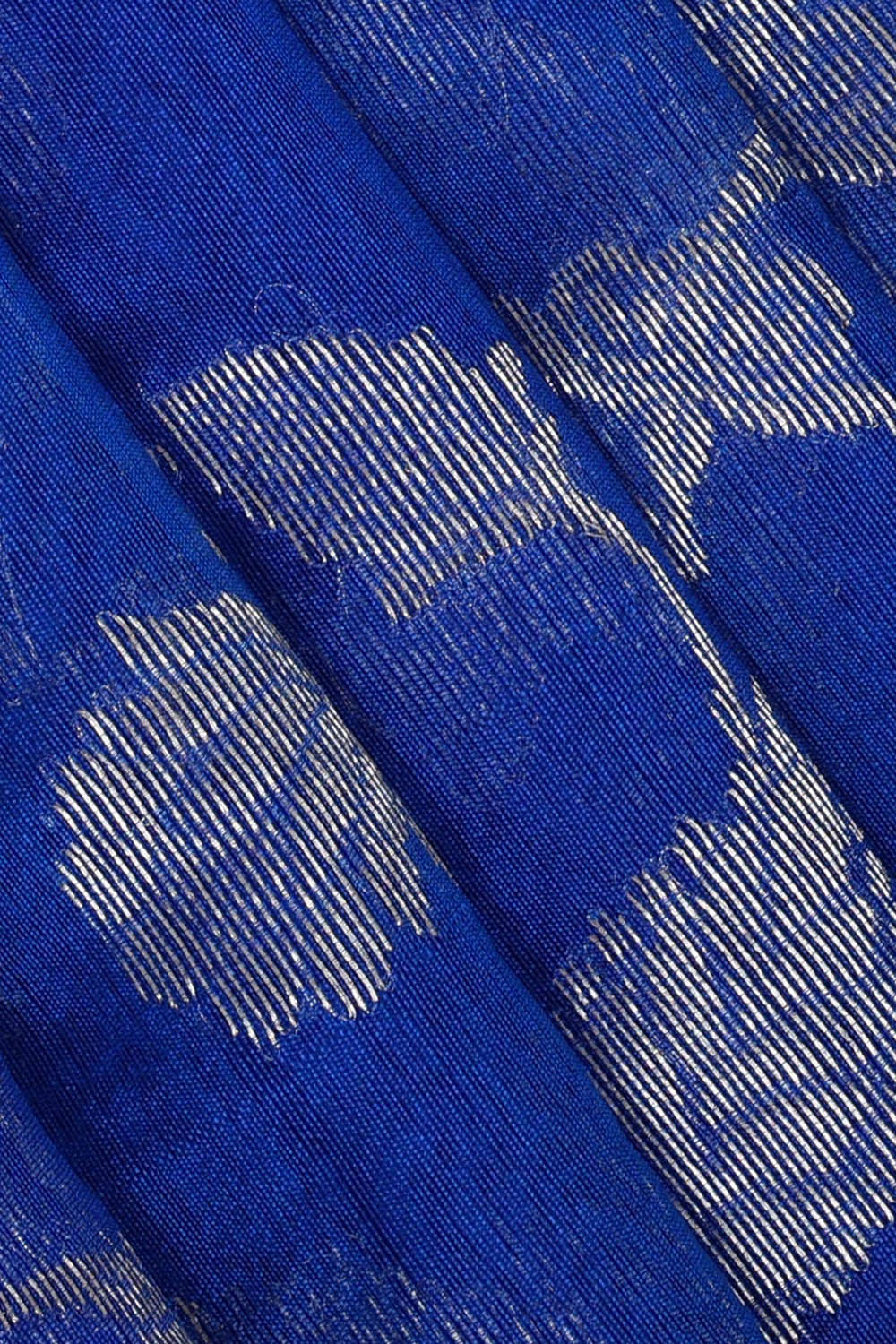 Image of Chanderi Silk Royal Blue Saree