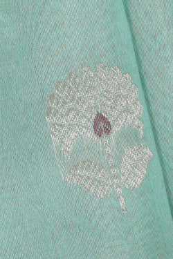 Image of Chanderi Silk Light Sea Green Saree