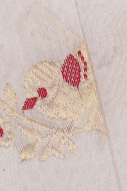 Image of Chanderi Silk Cream Saree