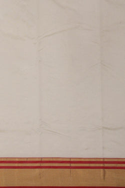 Image of Chanderi Silk Cream Saree