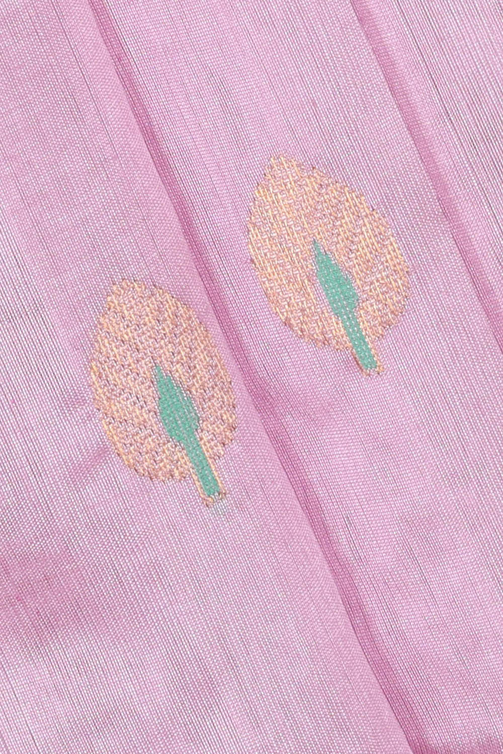 Image of Chanderi Silk Soft Pink Saree