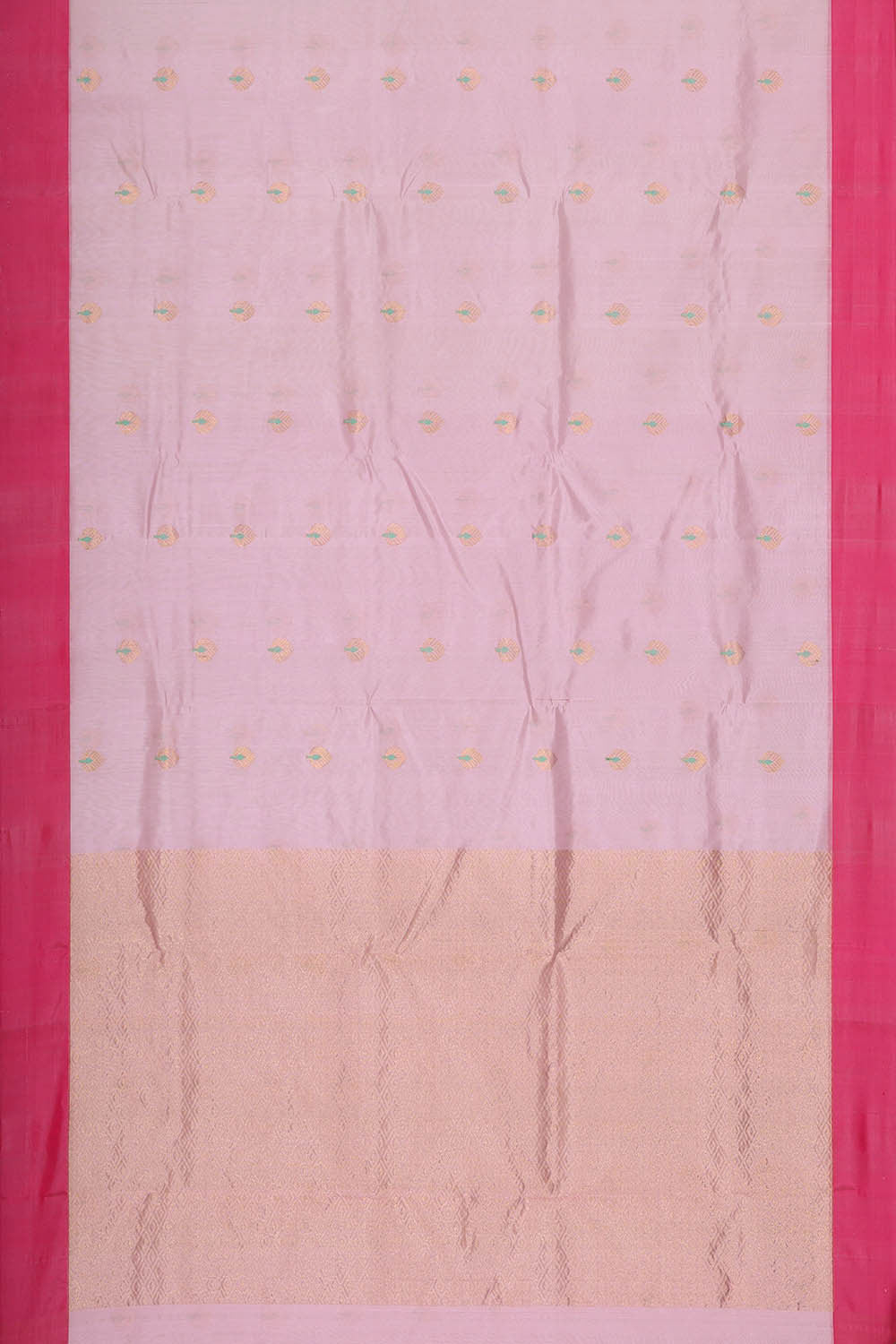 Image of Chanderi Silk Soft Pink Saree