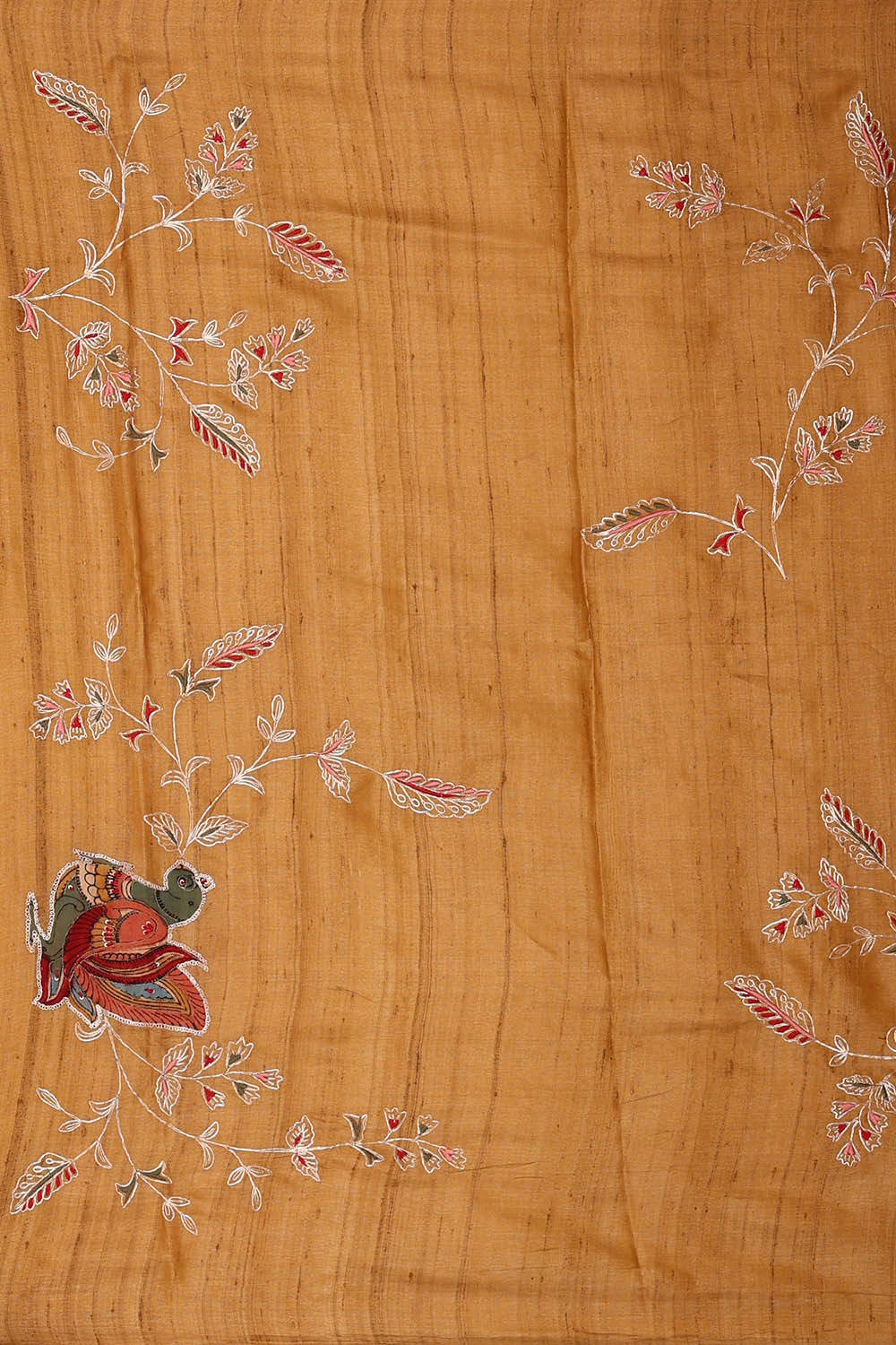 Tussar Silk Dull Gold Saree