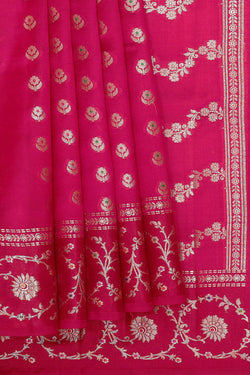 Image of Rani Pink Silk Saree