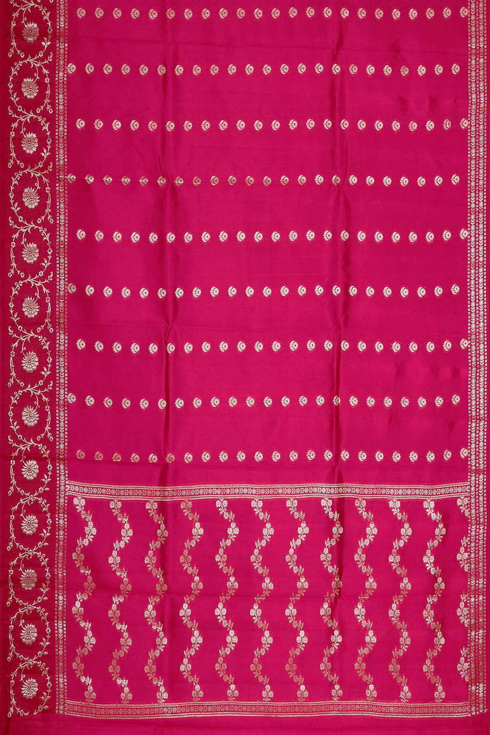 Rani Pink Silk Saree