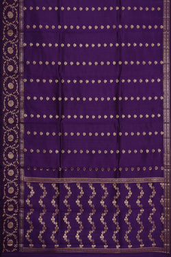 Image of Violet Silk Saree