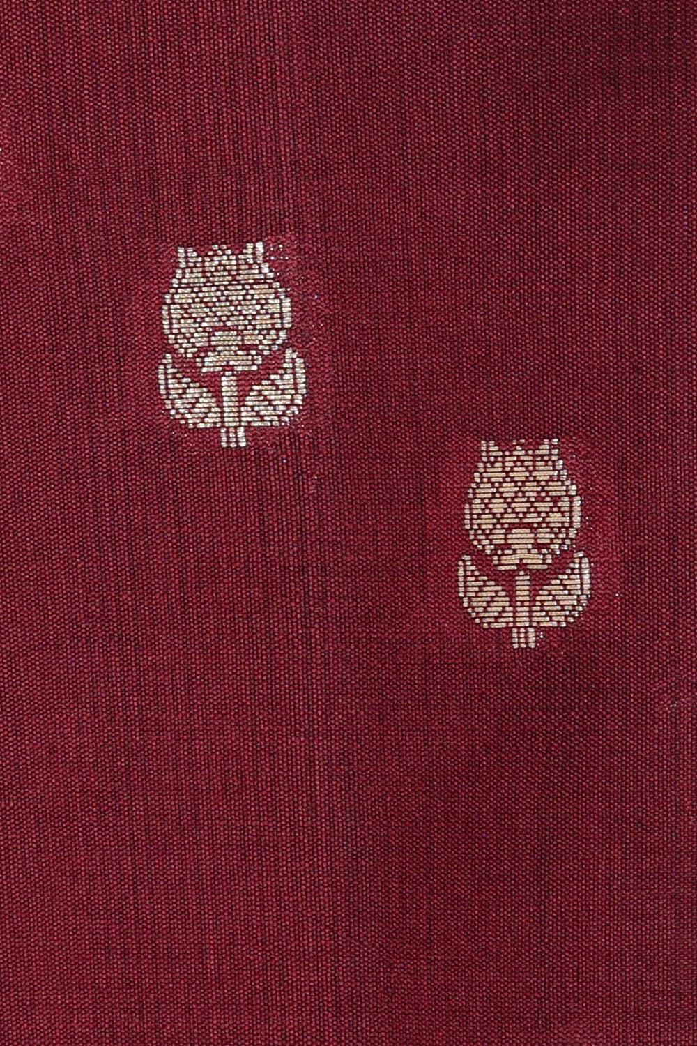 Image of Maroon Silk Saree