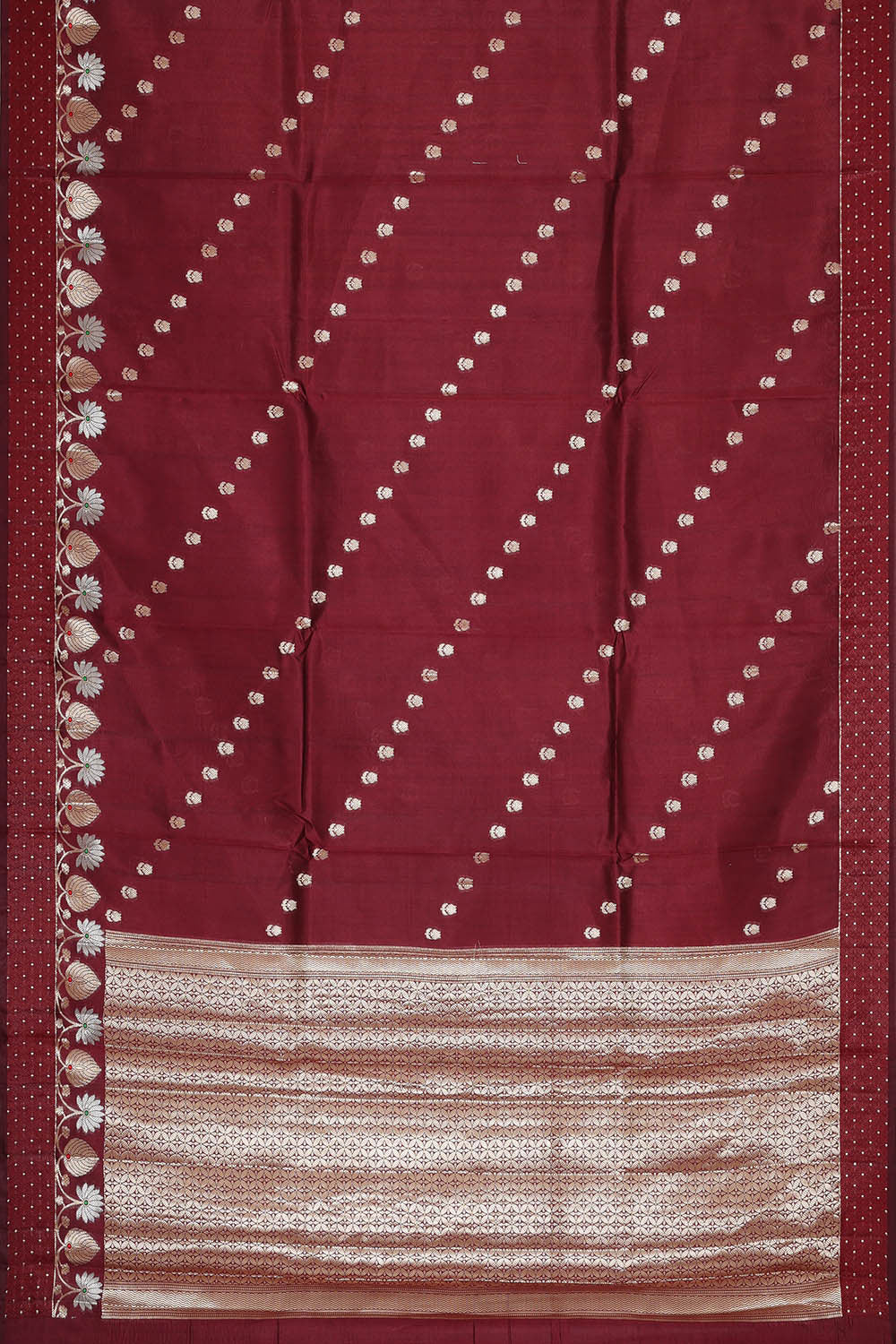 Image of Maroon Silk Saree