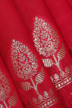 Image of Red Silk Saree