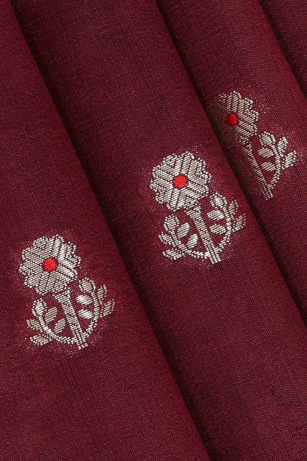 Image of Maroon Silk Saree