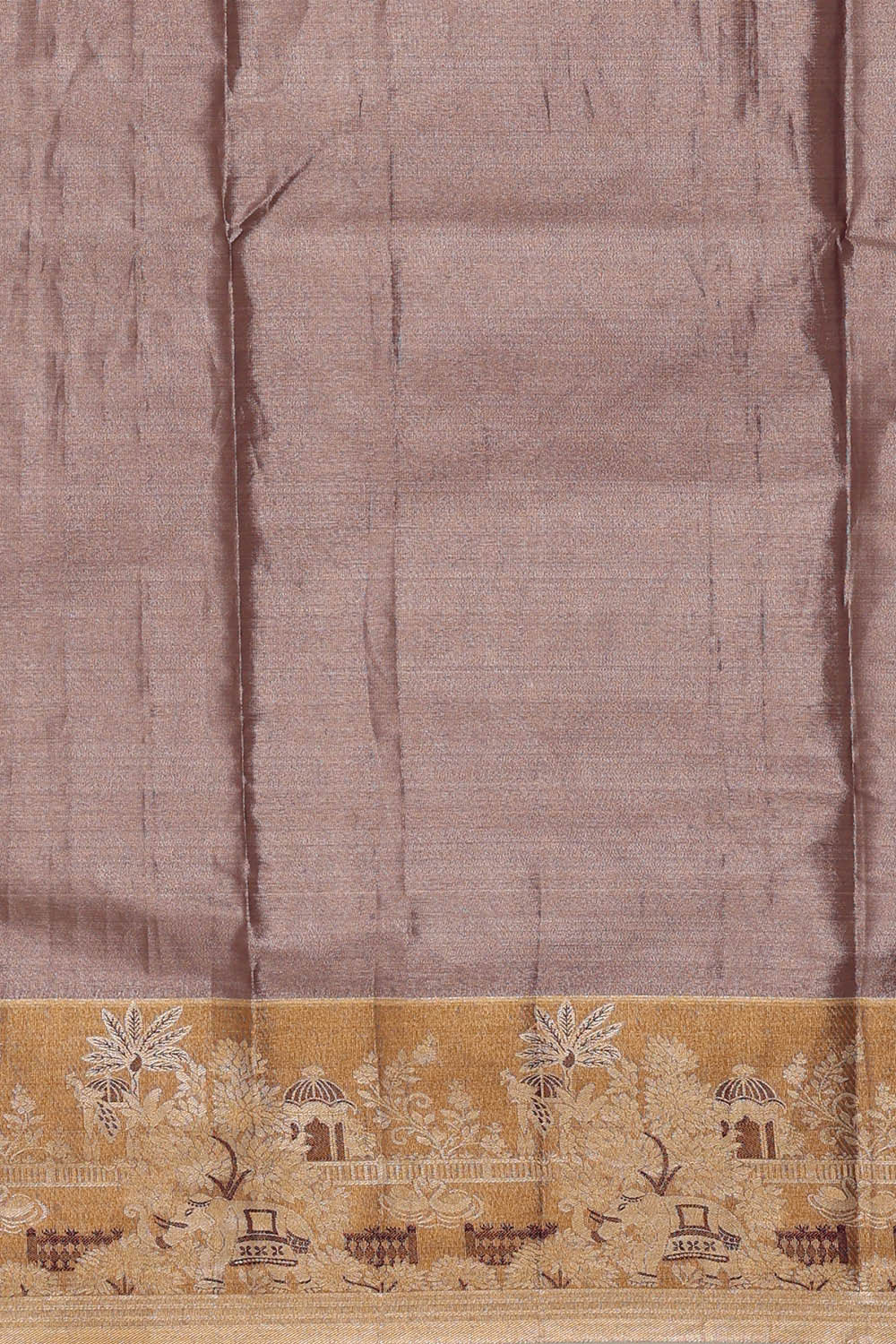 Image of Lavender Silk Embroidered Saree