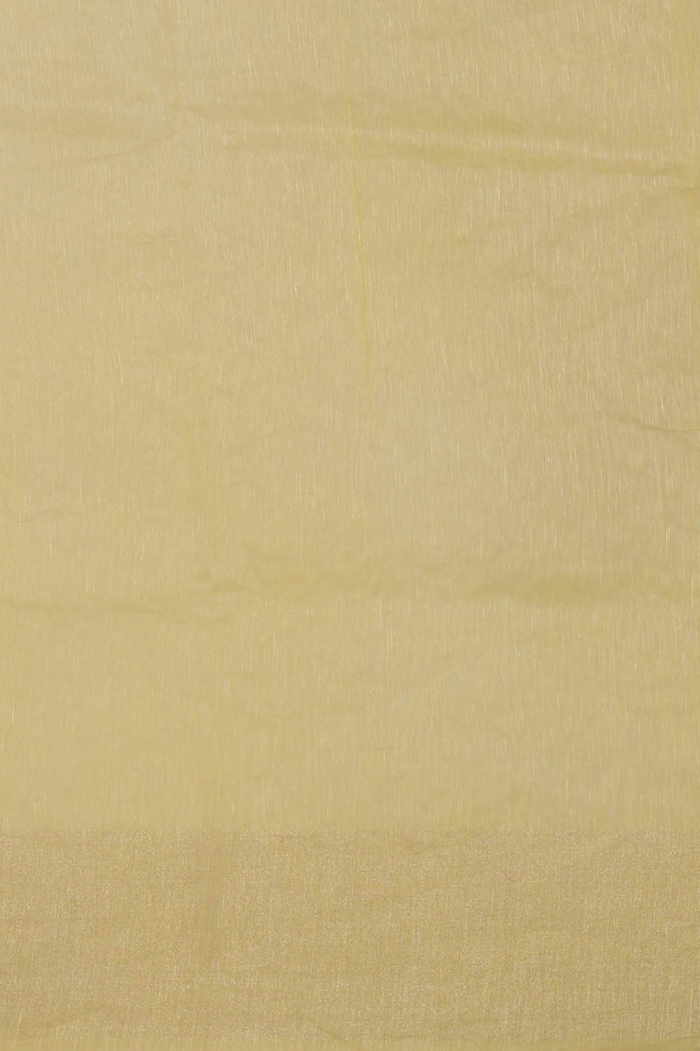 Linen Silk Yellow Embroidered Saree
