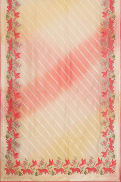 Image of Organza Multicolour Saree