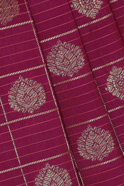 Image of Kanchipattu Magenta Brocade Saree