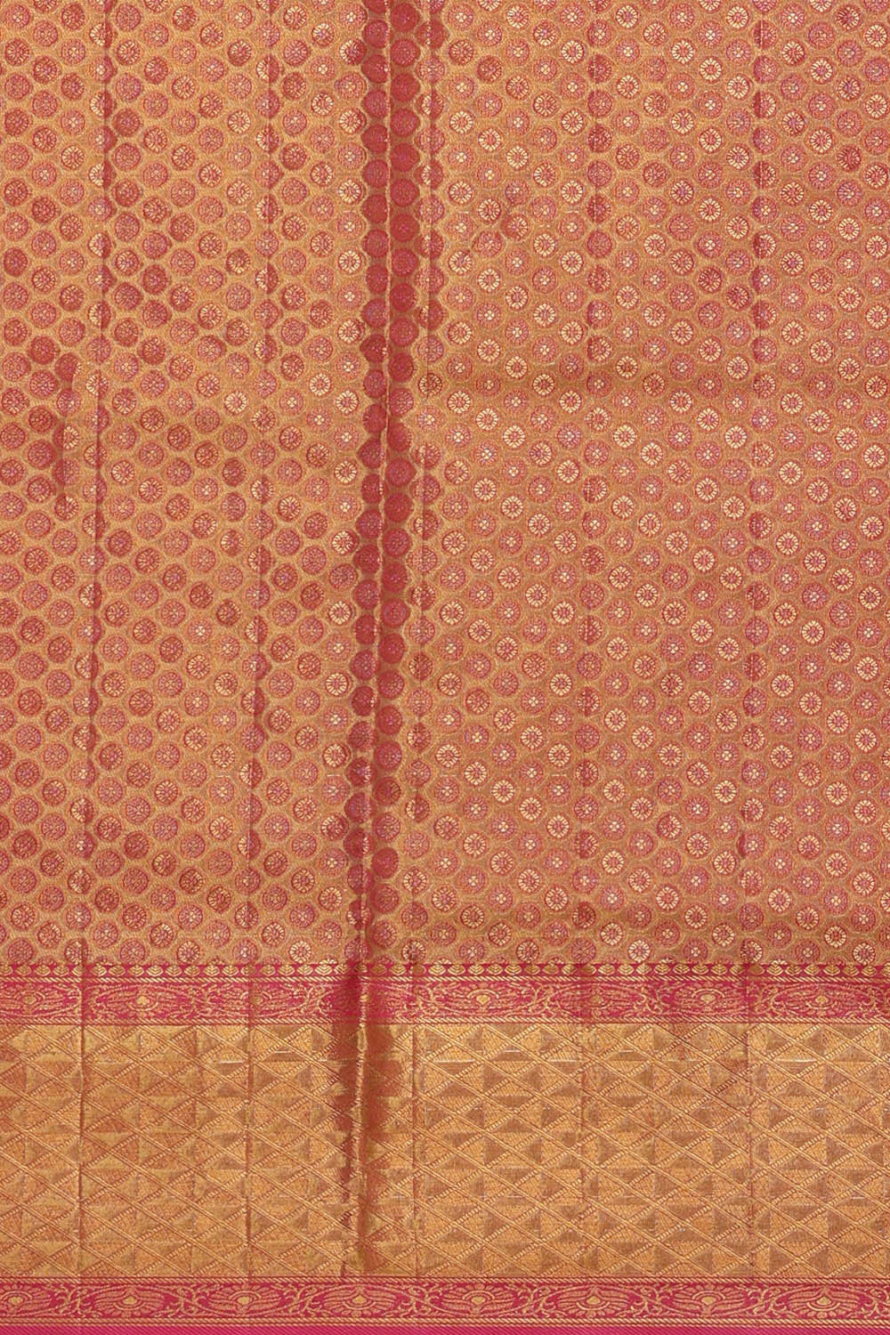 Kanchipattu Gold Tissue Brocade Saree