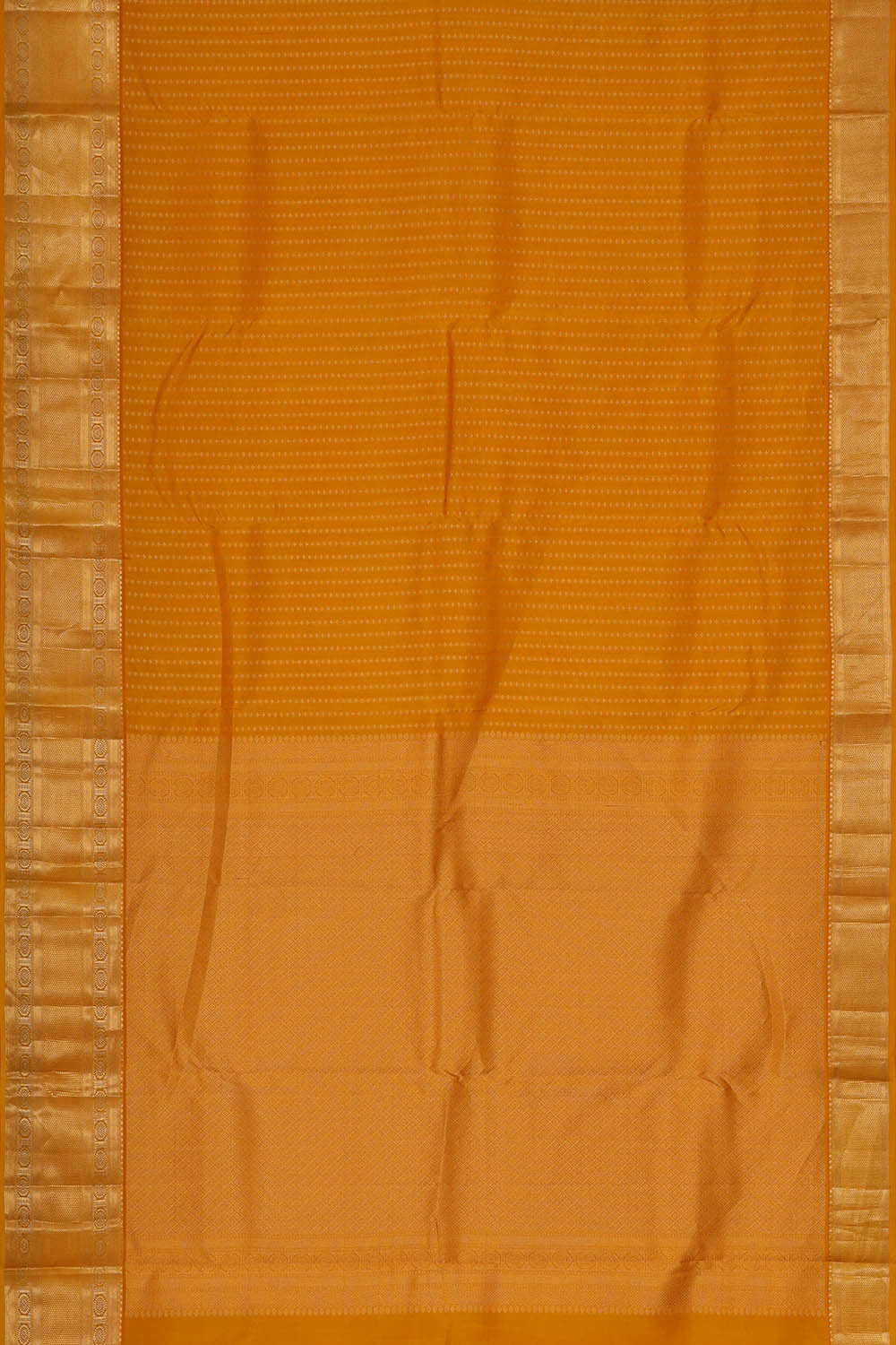 Kanchipattu Mustard Yellow Brocade Saree