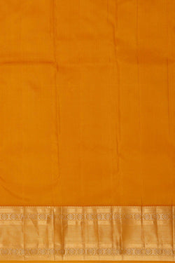 Image of Kanchipattu Mustard Yellow Brocade Saree