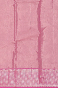 Image of Kanchipattu Sea Blue Tissue Brocade Saree
