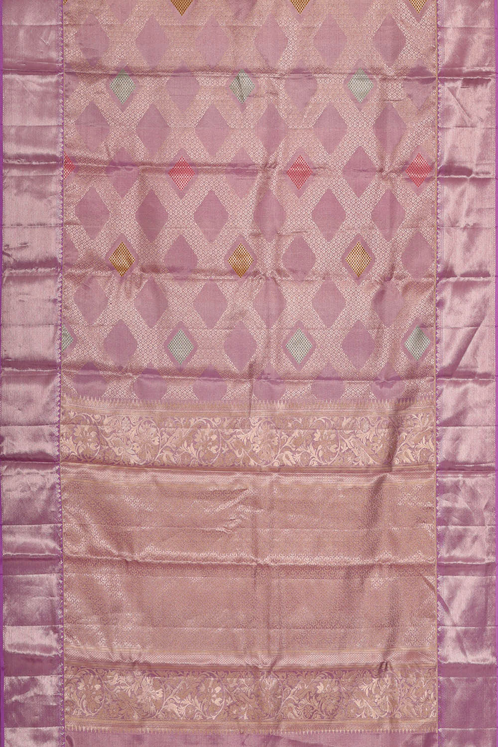 Kanchipattu Lavender Tissue Brocade Saree