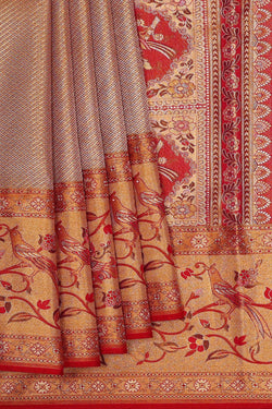 Image of Kanchipattu Gold Tissue Brocade Saree